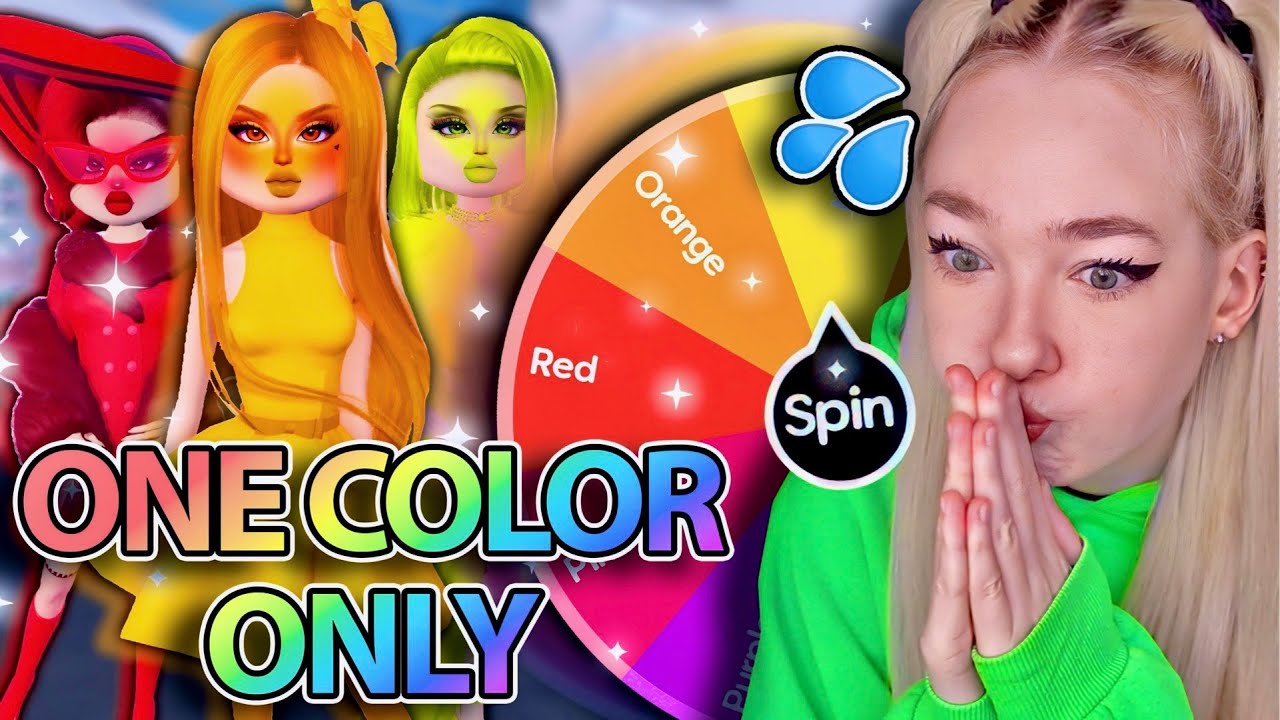 Wheel Decides The COLOR Of My ENTIRE OUTFIT In DRESS TO IMPRESS