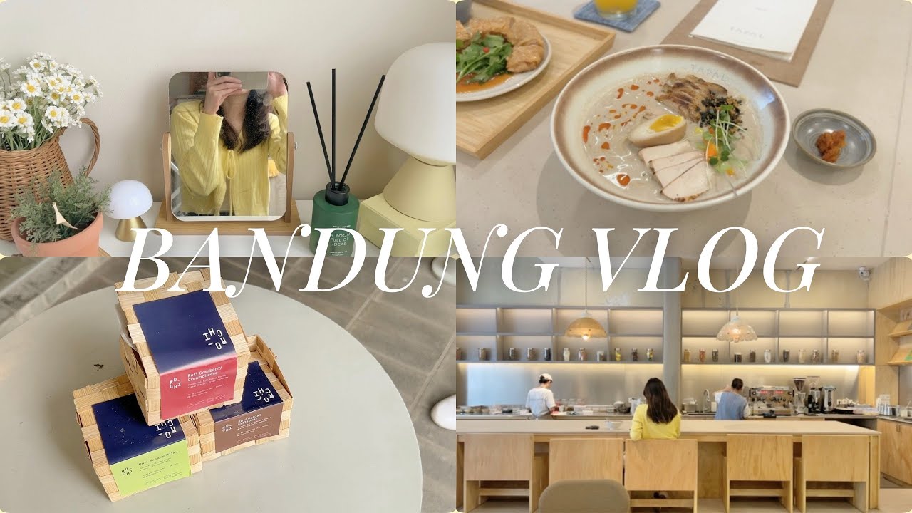 Bandung VLOG | trying tofu dish, ramen lodeh, viral mochi bread & matcha
