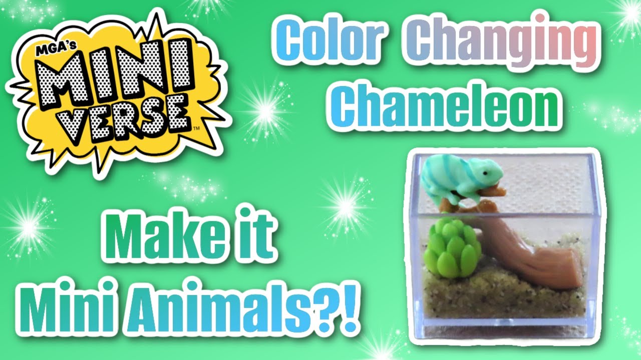 NEW Make it Mini Animals! Color Changing Chameleon