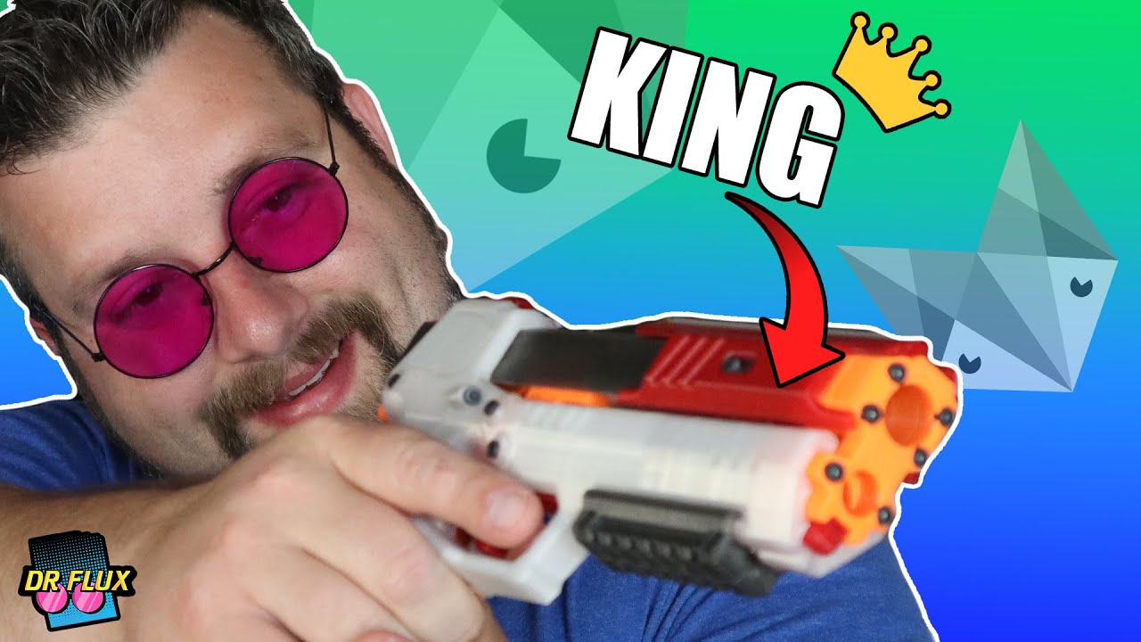 The Nerf Gecko Cyberpunk Lizzie Tech Pistol is King!