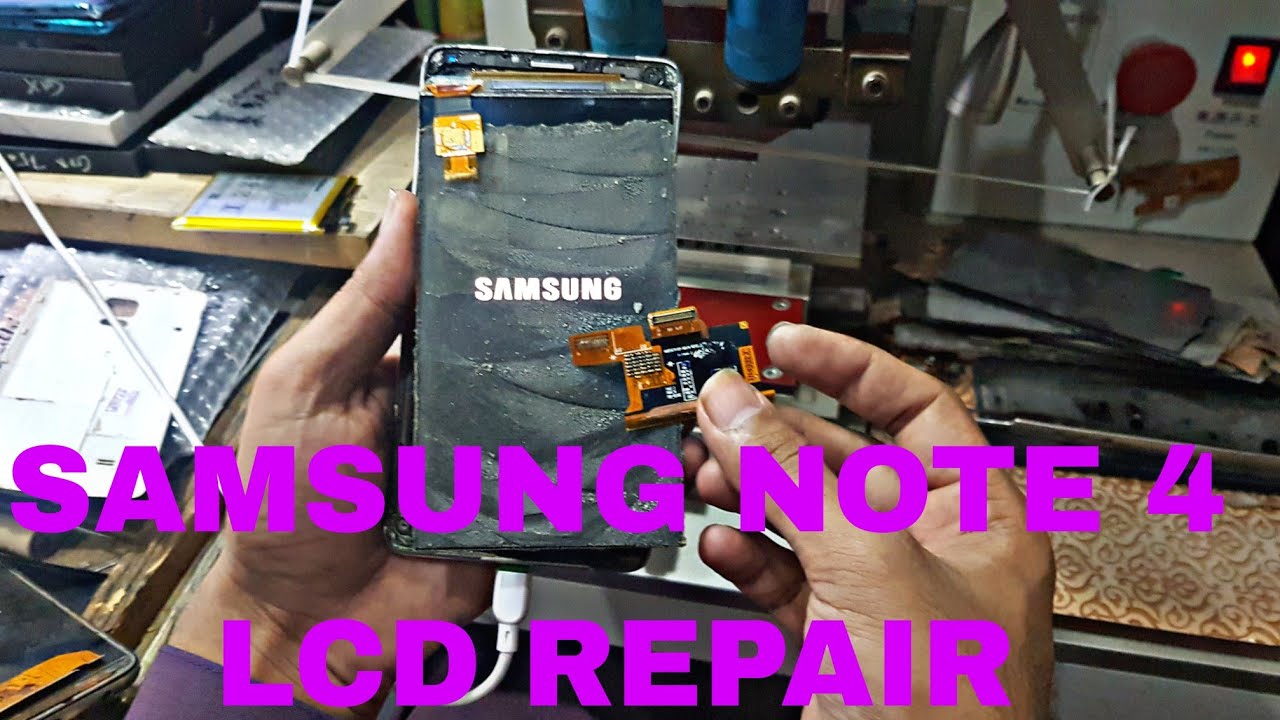 SAMSUNG NOTE 4 (N910) LCD REPAIR | SAMSUNG NOTE4 LCD STRIP CHANGE