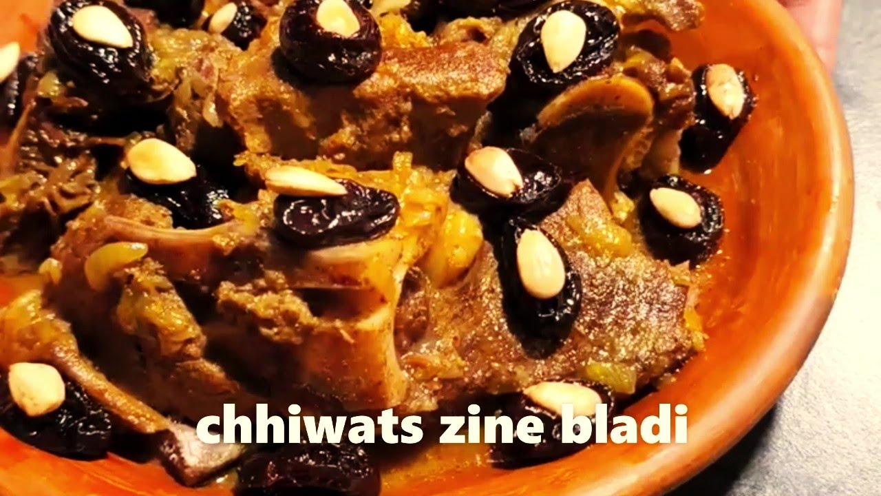 TAJINE AUX PRUNEAUX ET AMANDES/chhiwats zine bladi