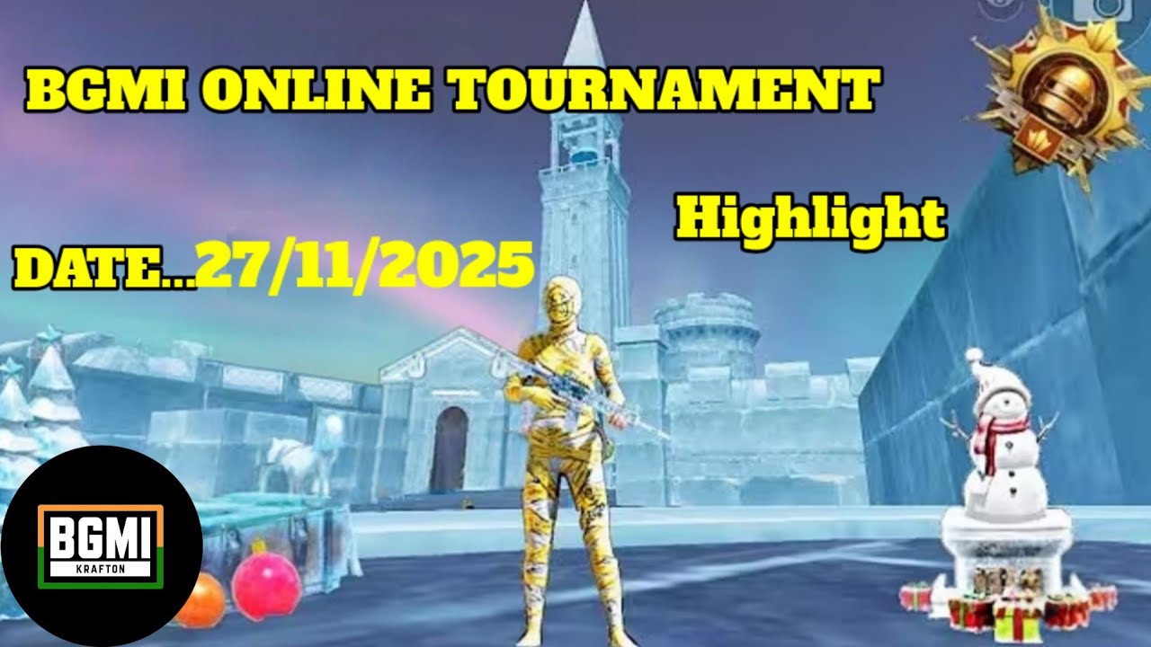 BGMIONLINETOURAMENT 27/11/2025  Highlight