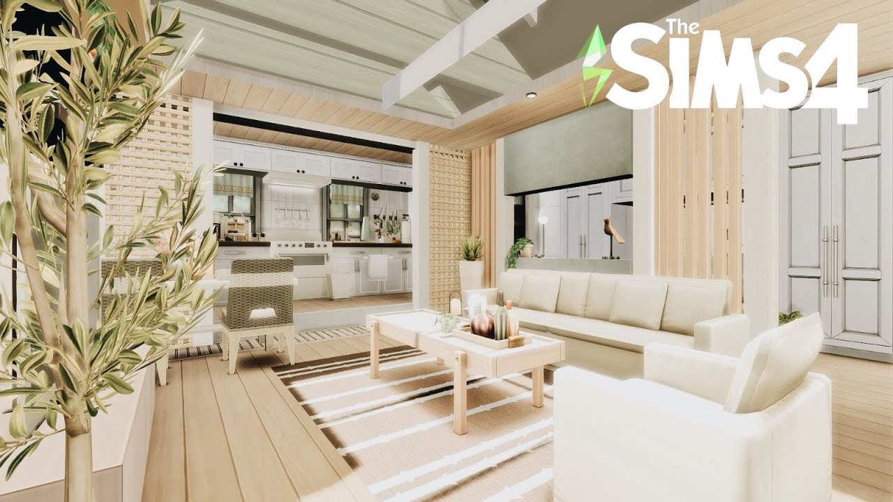 Decoration Aesthetic Home for 2 Sims✨| NoCC | ASMR Speedbuild | The Sims 4