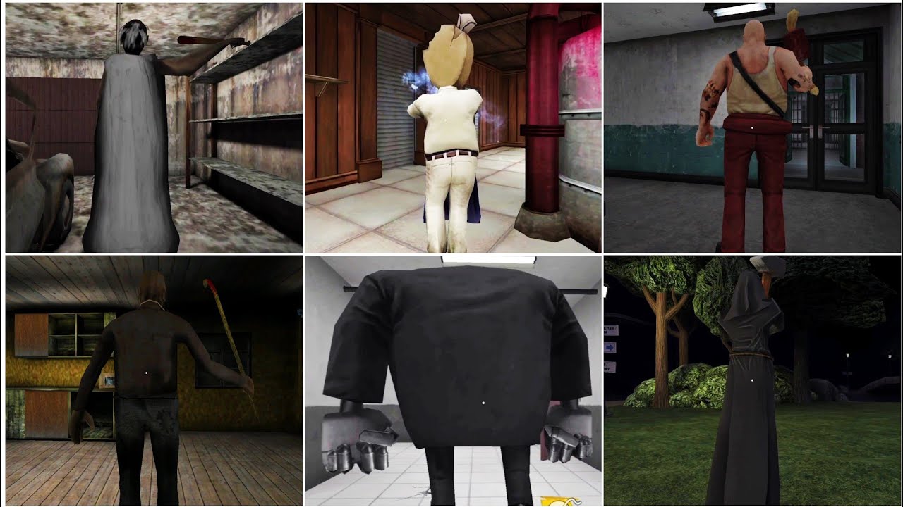 Jumpscares in 3rd Person View | Boris vs Rod vs Evil Nun vs Granny vs Grandpa vs Mr Meat