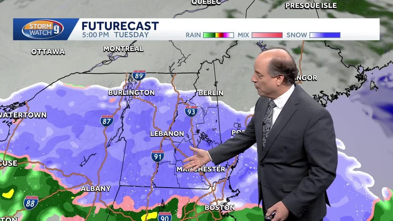 Video: Snow Tuesday could make for tough evening commute