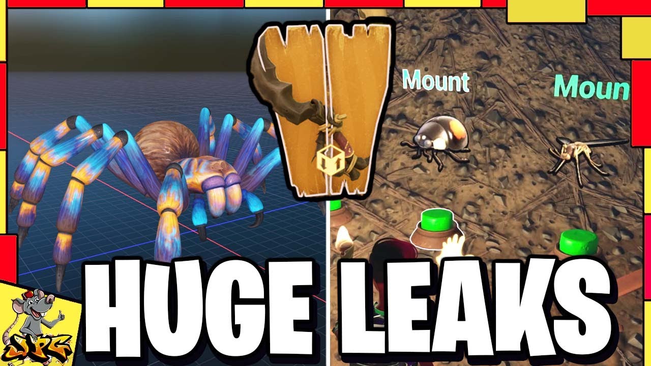 GROUNDED 2 HUGE LEAKS! Tarantula Is Massive! Mosquito Mounts! Black Ant Sword! Snakes And Lizard?