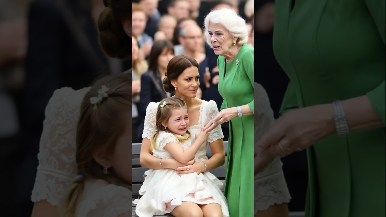 Charlotte in tears when Camilla is furious on Charlotte #camilla #kingcharles #princewilliam #royal
