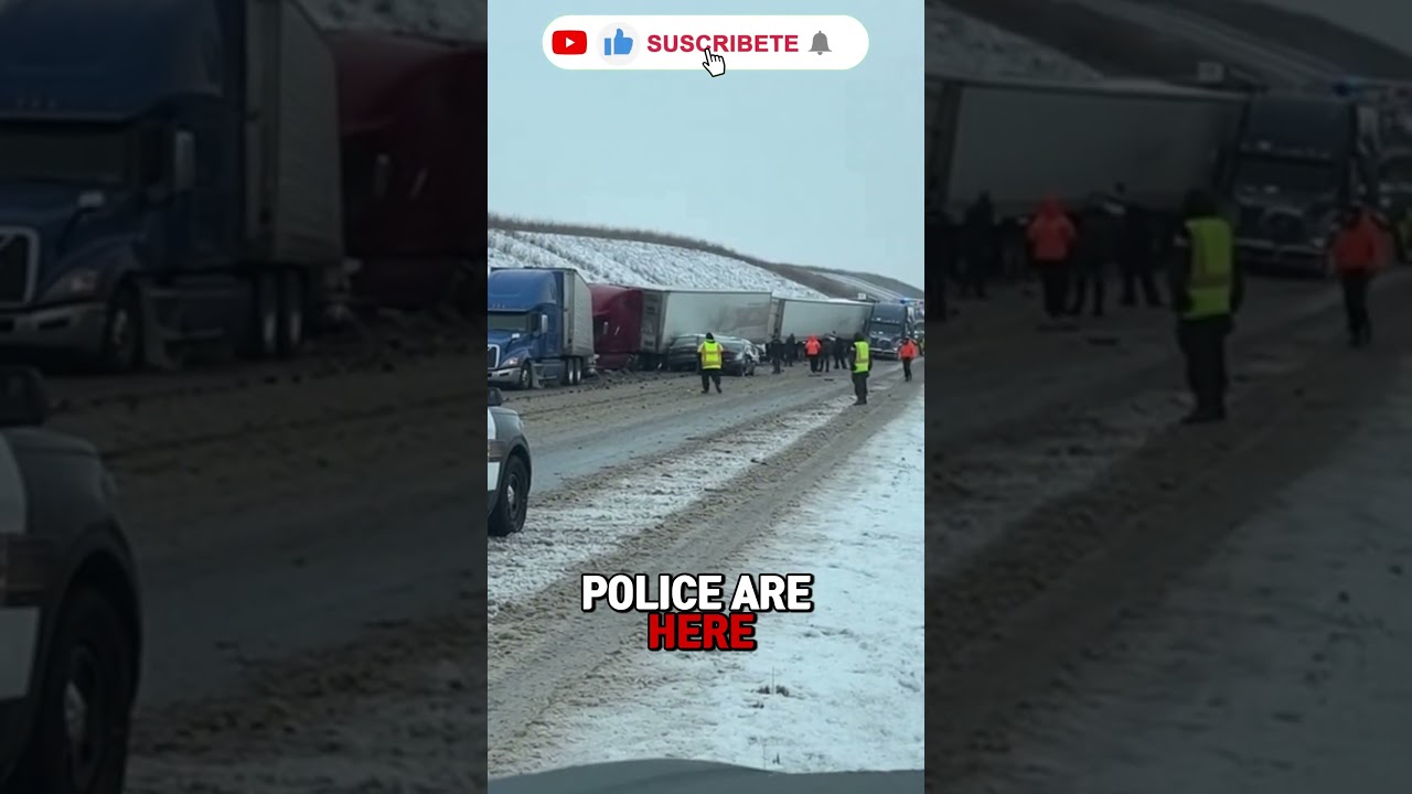 Трасса I-40 полностью перекрыта | Массовая зимняя авария с участием грузовиков шокировала водителей