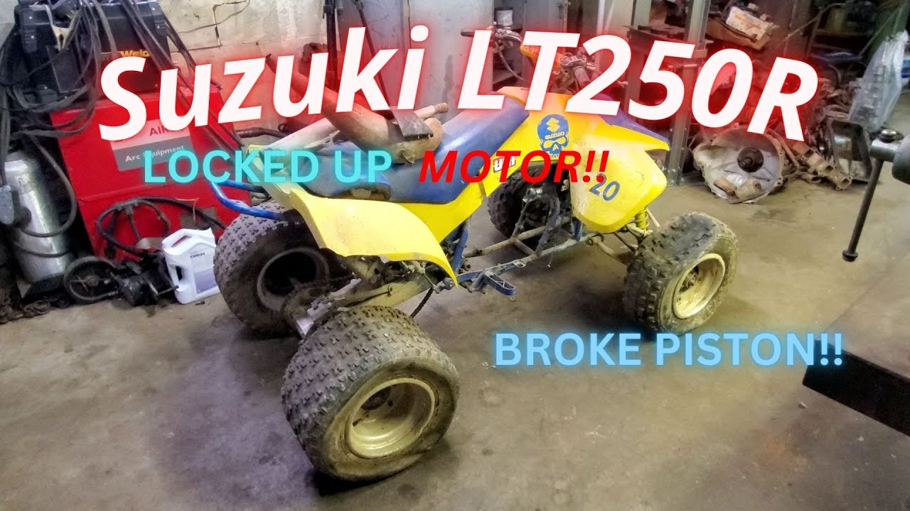 Suzuki LT250r 4 Wheeler With Broke Piston!! Part 1 | Motor Rebuild