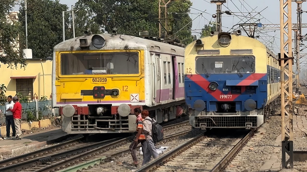 Crazy nonstop EMU+ MEMU and Express Trains Back to Back Sporting