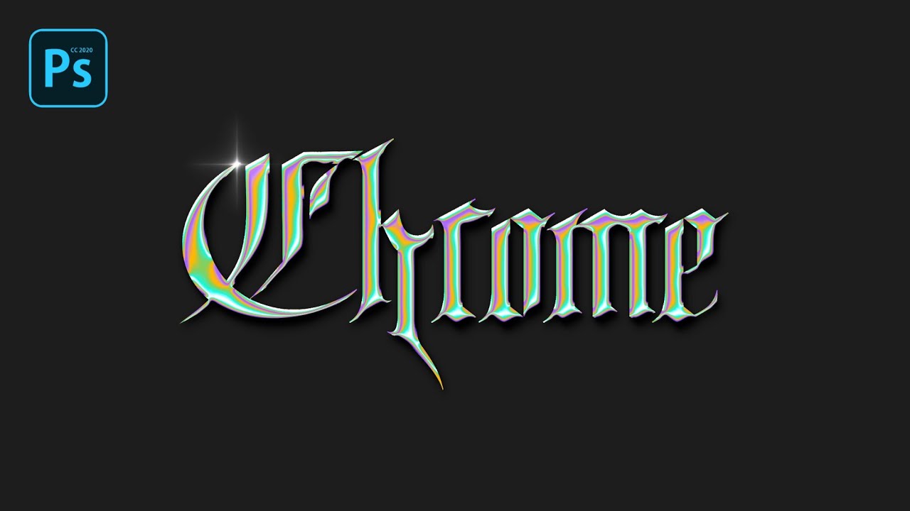 Tutorial Chrome Text Effect Android - PS Touch