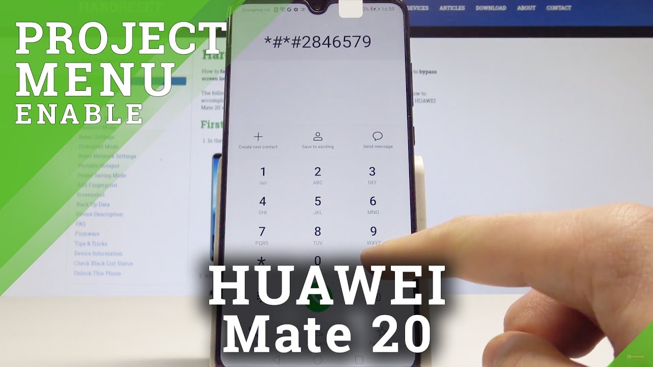 How to Enable Project Menu in HUAWEI Mate 20 - EMUI Hidden Mode