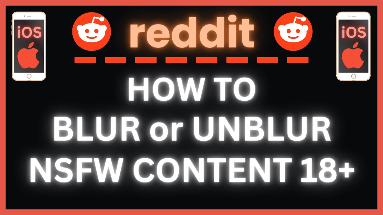 How to Blur or Unblur NSFW Content on the Reddit App using an iPhone | Easy iOS Tutorial