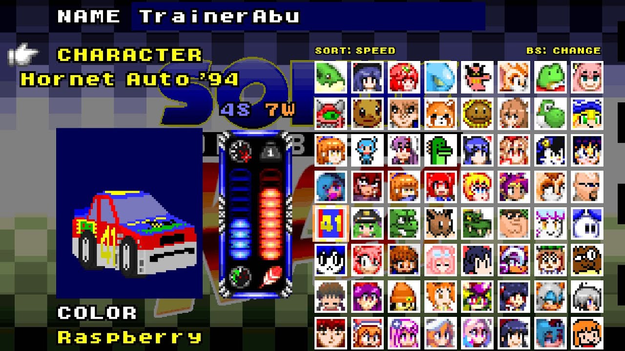 Daytona-inspired Hornet Auto ’94 races in SRB2 Kart online