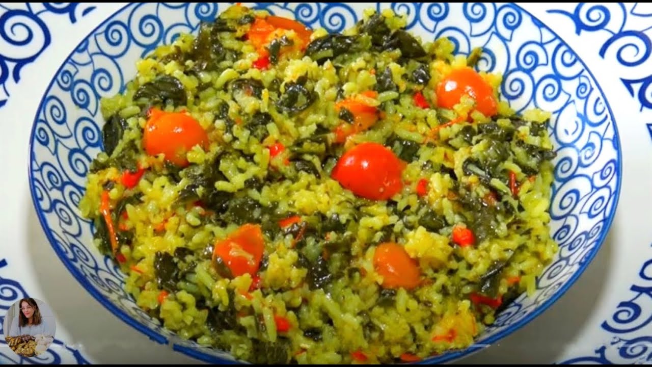 Pilaf de Orez de Post cu Spanac sau Mancare de Spanac cu Orez Retete de Pilaf de Orez