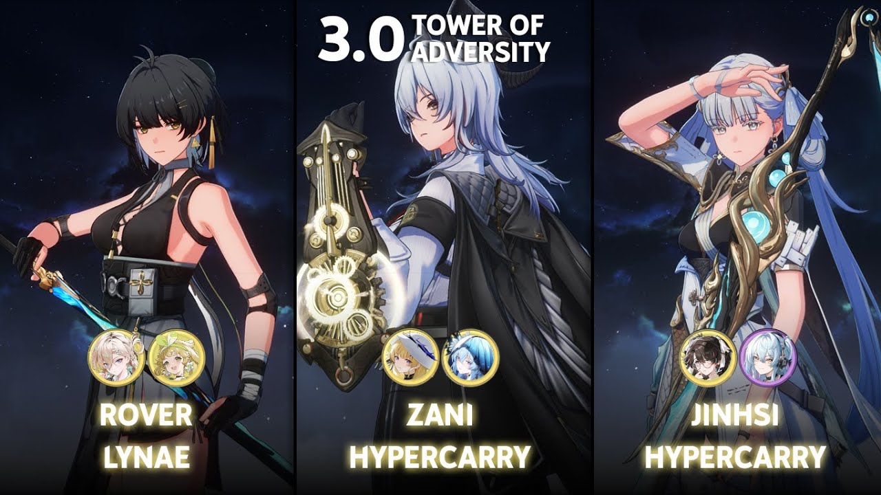 S6 Rover x Lynae / S0 Zani Hypercarry / S0 Jinhsi Hypercarry | ToA 3.0 | Wuthering Waves