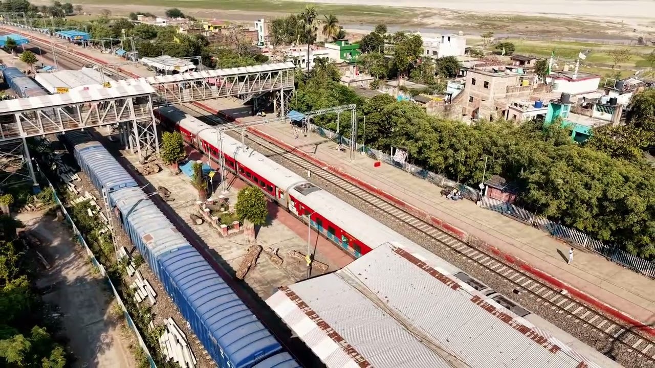 Maharajpur Railway Station drone view sahibganj moti jharna 😱