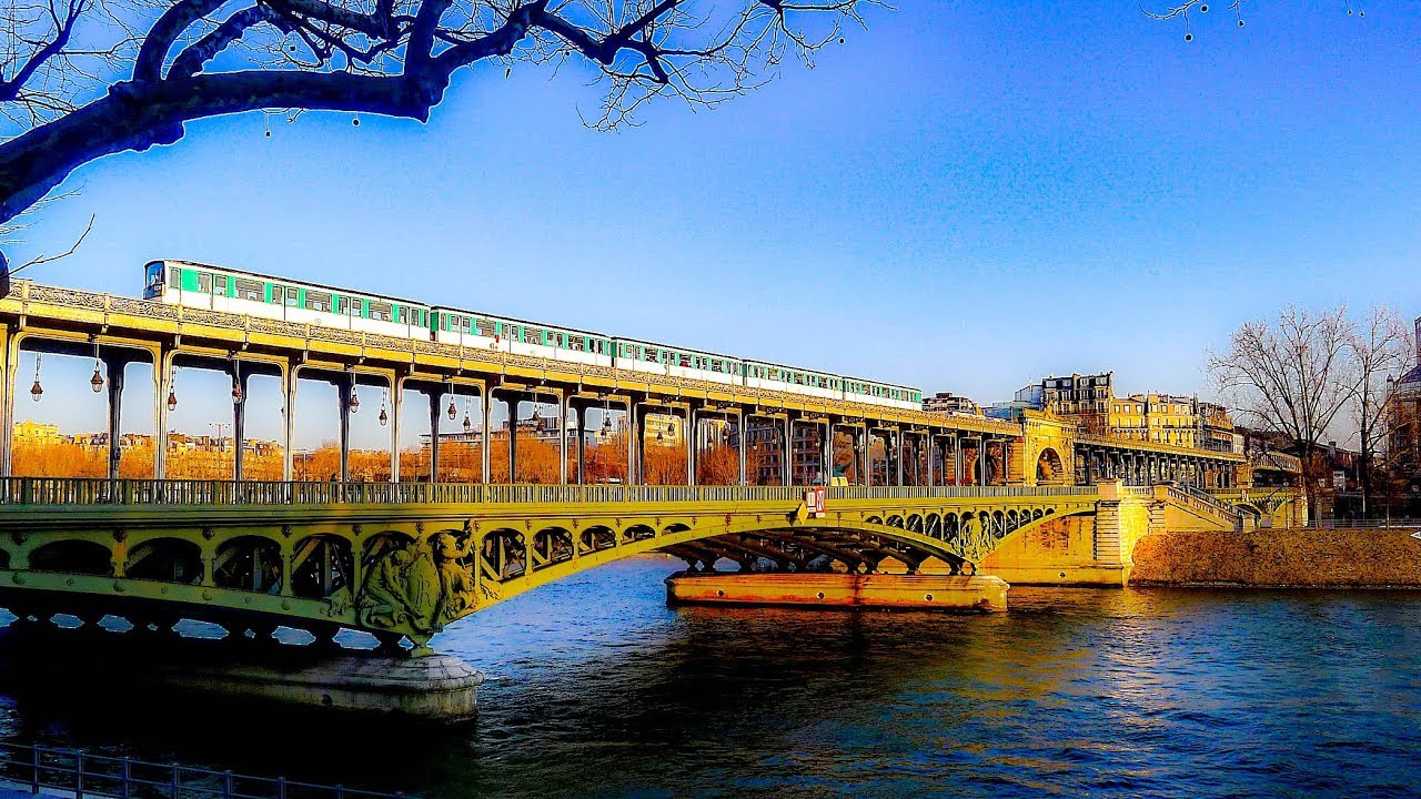 A Walk Across Pont de Bir-Hakeim, Paris