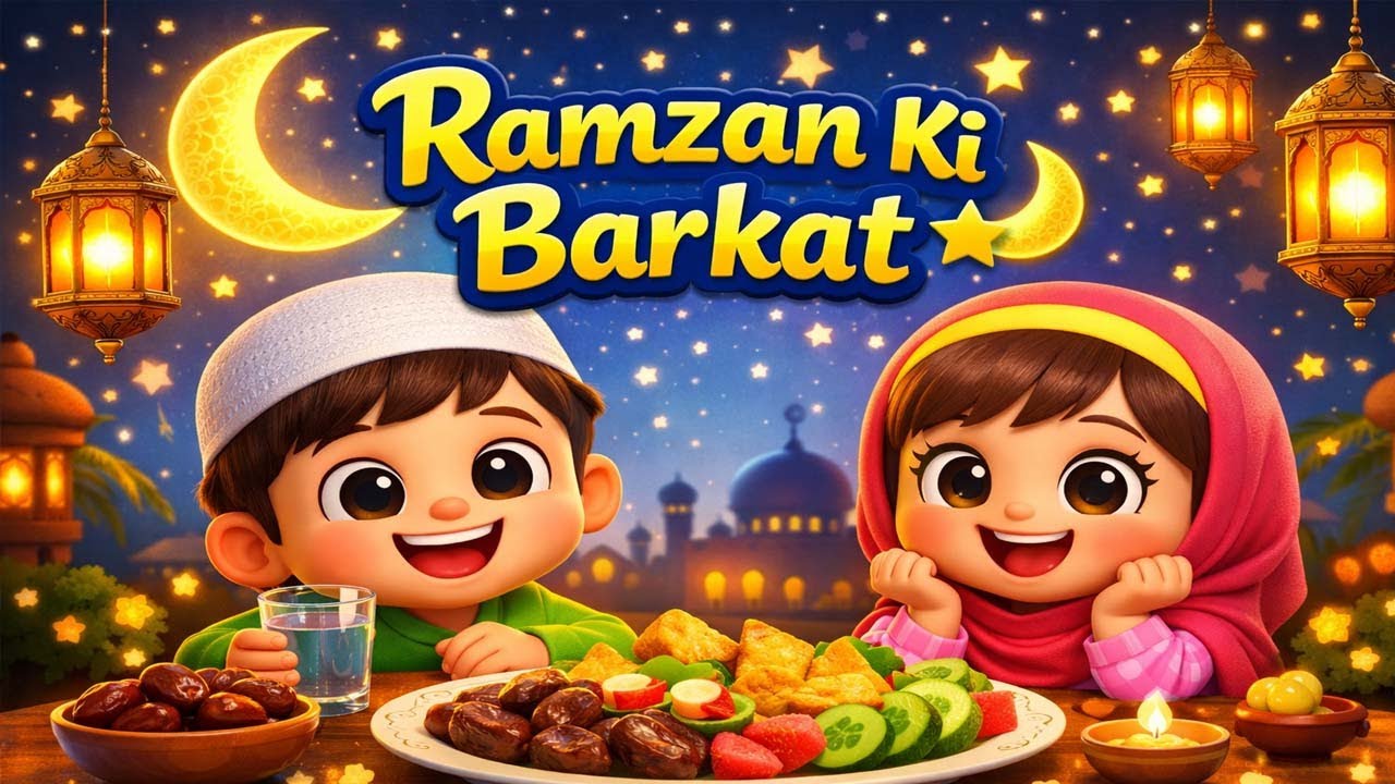 Ramzan Ki Barkat 🌙 | 3D Cartoon Story for Kids | Roza, Iftar, Sadqa & Zakat&rdquo;