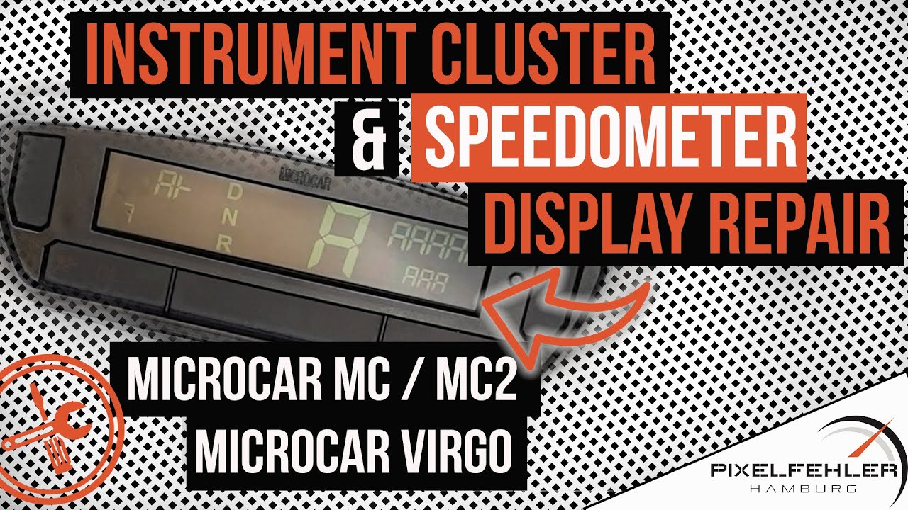 Do it Yourself! It's so easy to change the LCD display of the microcar / speedo yourself!