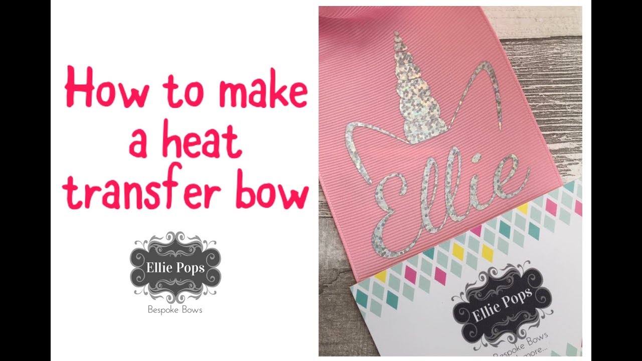 Tutorial: Make a heat transfer vinyl bow! (HTV) at home with an Iron