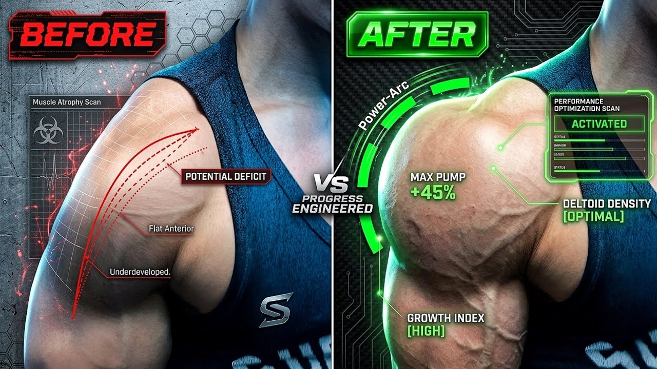 FULL SHOULDER WORKOUT | Targets: Front & Side and Rear Delt