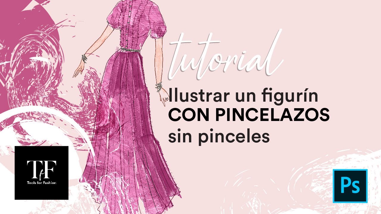 Ilustrar un figurín con pincelazos...sin pinceles.