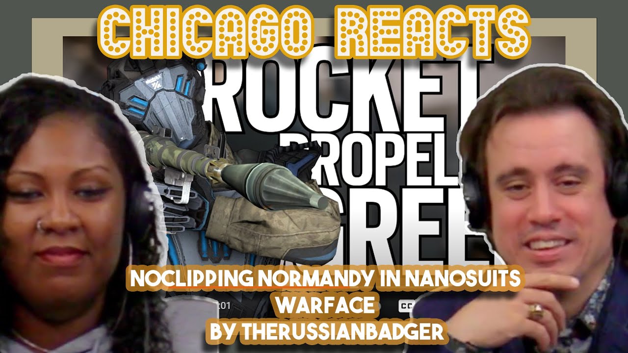 Theater Actor and Marine React to NOCLIPPING NORMANDY IN NANOSUITS  Warface by TheRussianBadger