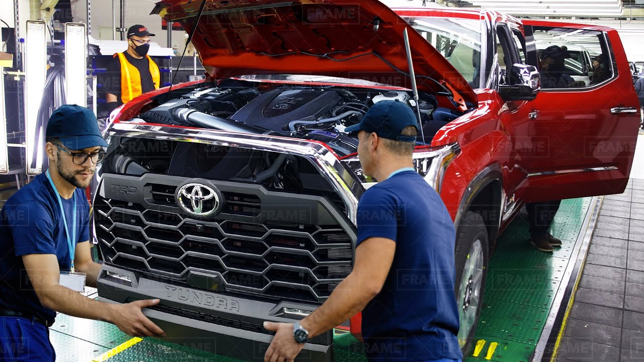 Inside Toyota Best Mega Factory Producing the Massive Tundra Truck - Production Line