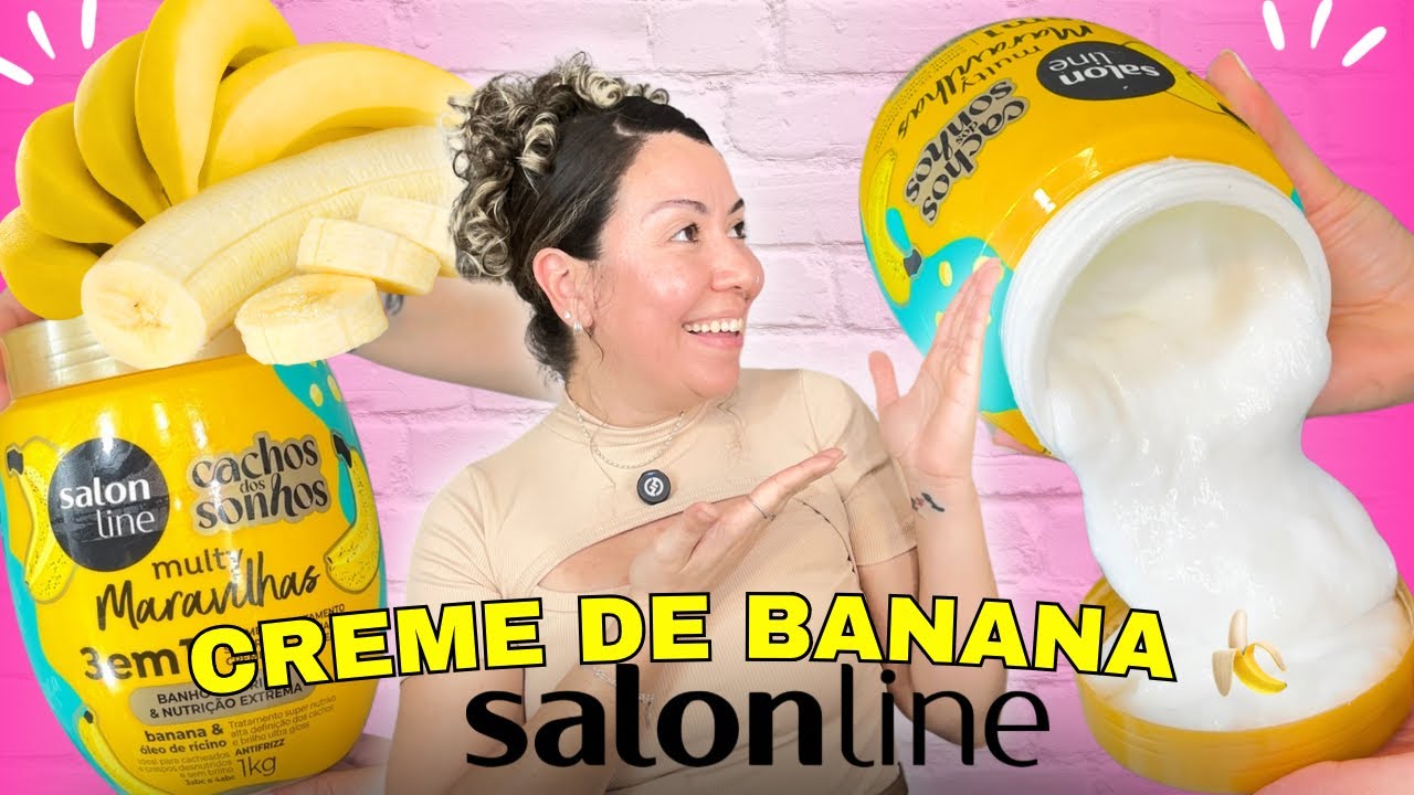 TESTEI O CREME DE BANANA DA SALON LINE* Lançamentos da Salon Line