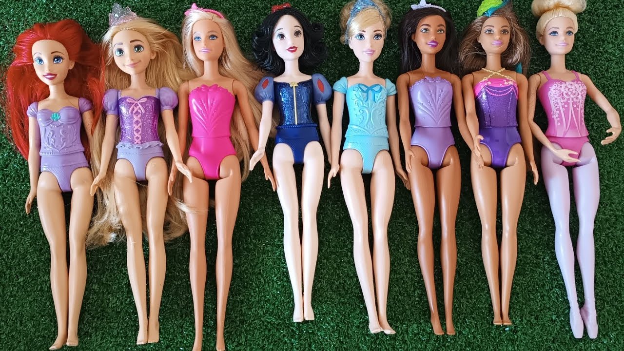 Mattel Disney Princesses Dress up Ariel, Rapunzel, Belle, Tiana, Sindirella, Mulan DIY