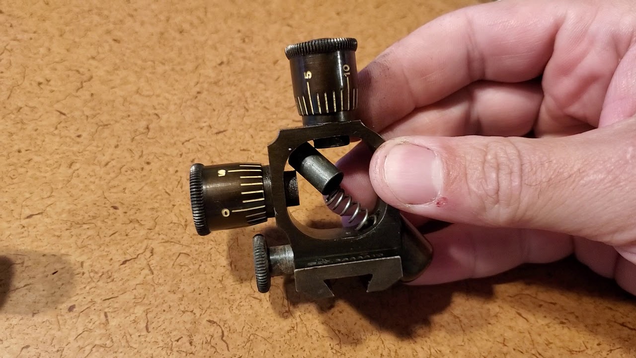 Crosshair replacement and spring removal Unertl Target Scope
