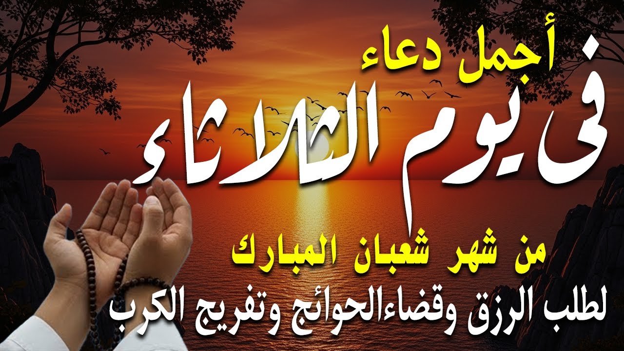 دعاء فى يوم الثلاثاء المستجاب دعاء في يوم 15 من شهر شعبان للرزق والشفاء العاجل وقضاء الحوائج 🤲(4k)