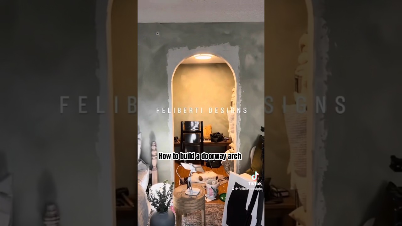 How to build a doorway arch #diy #howto #bedroommakeover