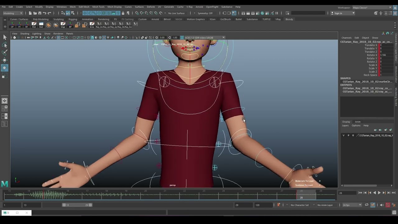 006 Adding moving holds | ANIMATION IN AUTODESK MAYA