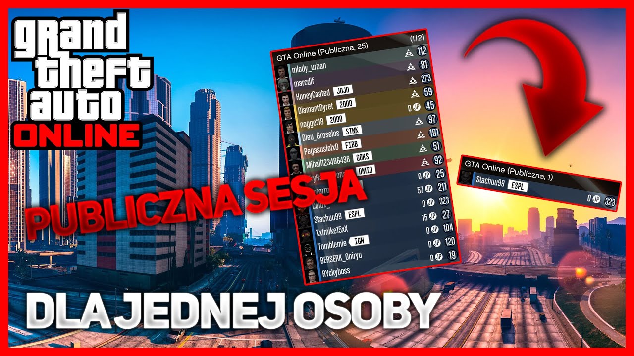 PUBLICZNA SESJA DLA JEDNEJ OSOBY│GTA Online PL [PORADNIK]