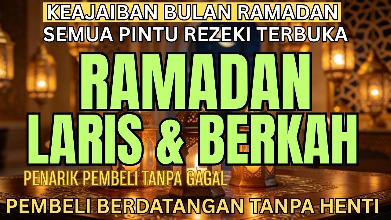 PELARIS SPESIAL RAMADHAN | Dagangan Laris Rezeki Mudah Didapat Berkah Melimpah