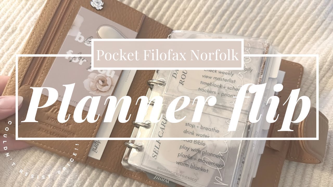 way too excited to film again hehe | good ol' fashioned planner flip | pocket rings Filofax Norfolk