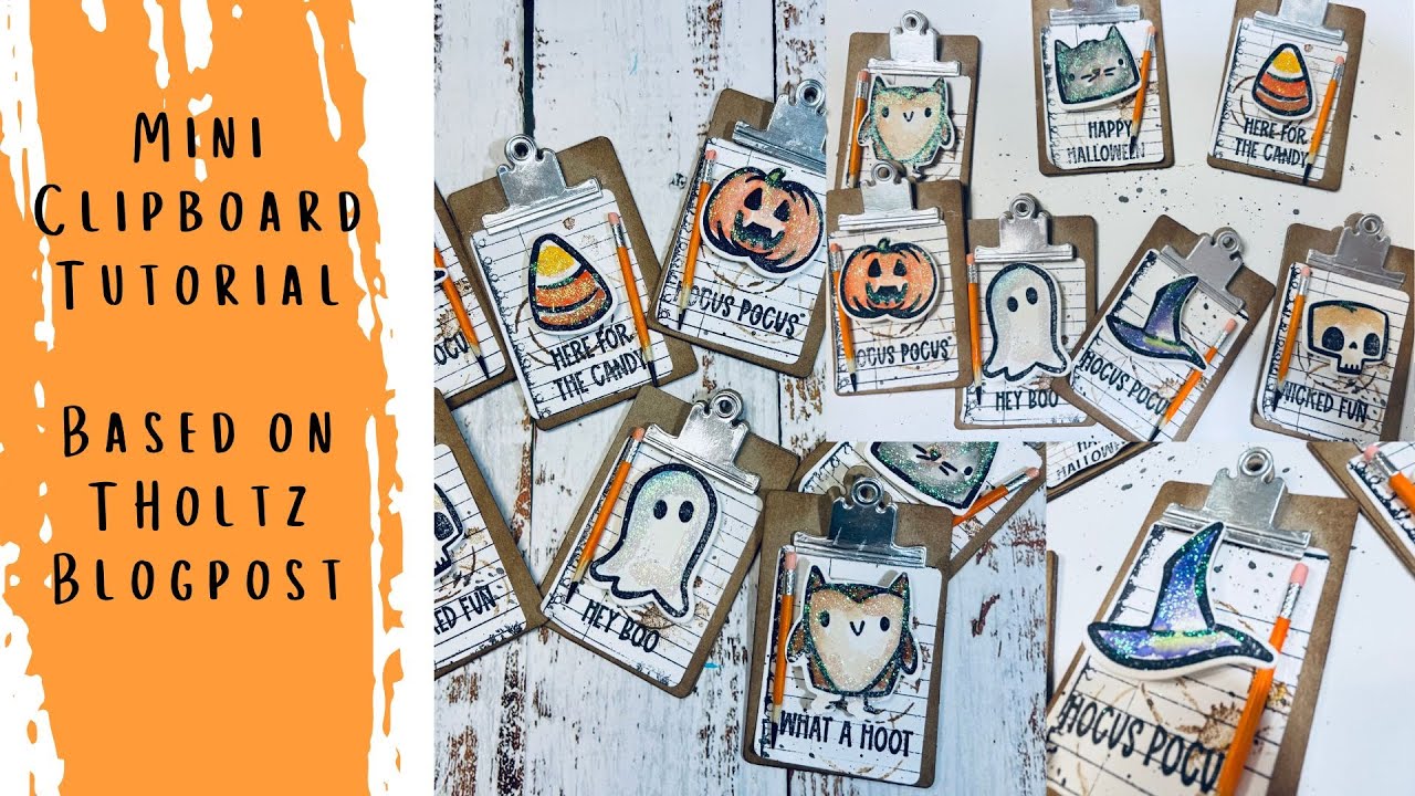 Watch Me Create Fun Halloween Ephemera Using Tim Holtz Lesson!