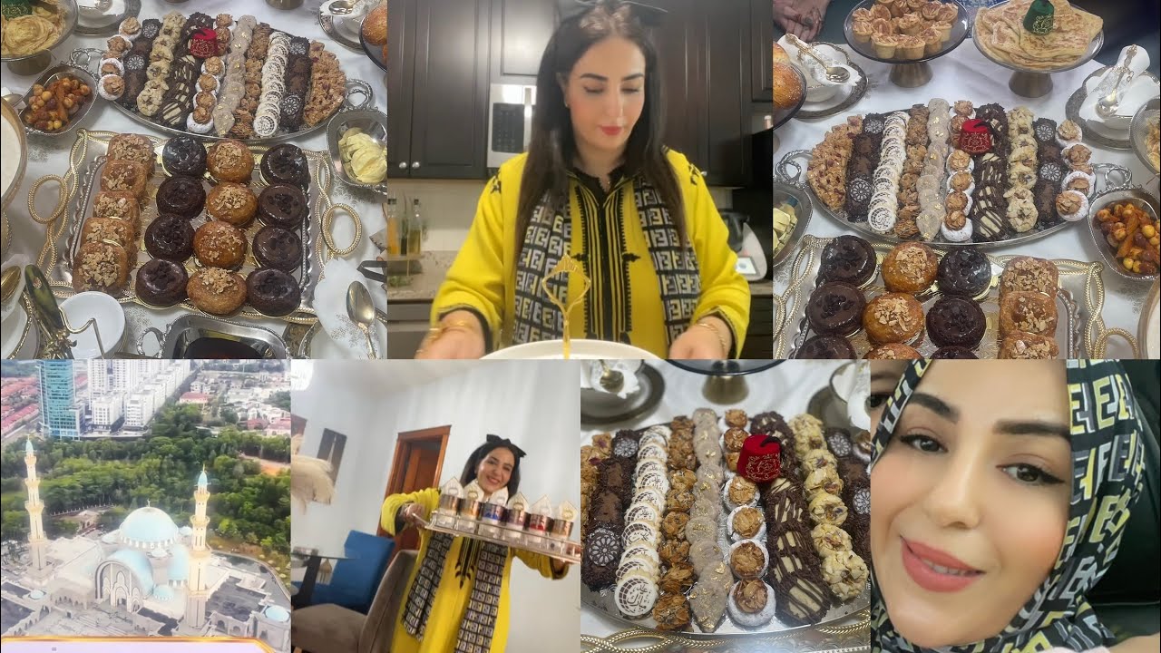 أجواء العيد في امريكا فرحة العيد مكتكملش 🇺🇸مع افكار طاولة  -vlog aidراقية للعيد او لضيوف🇲🇦