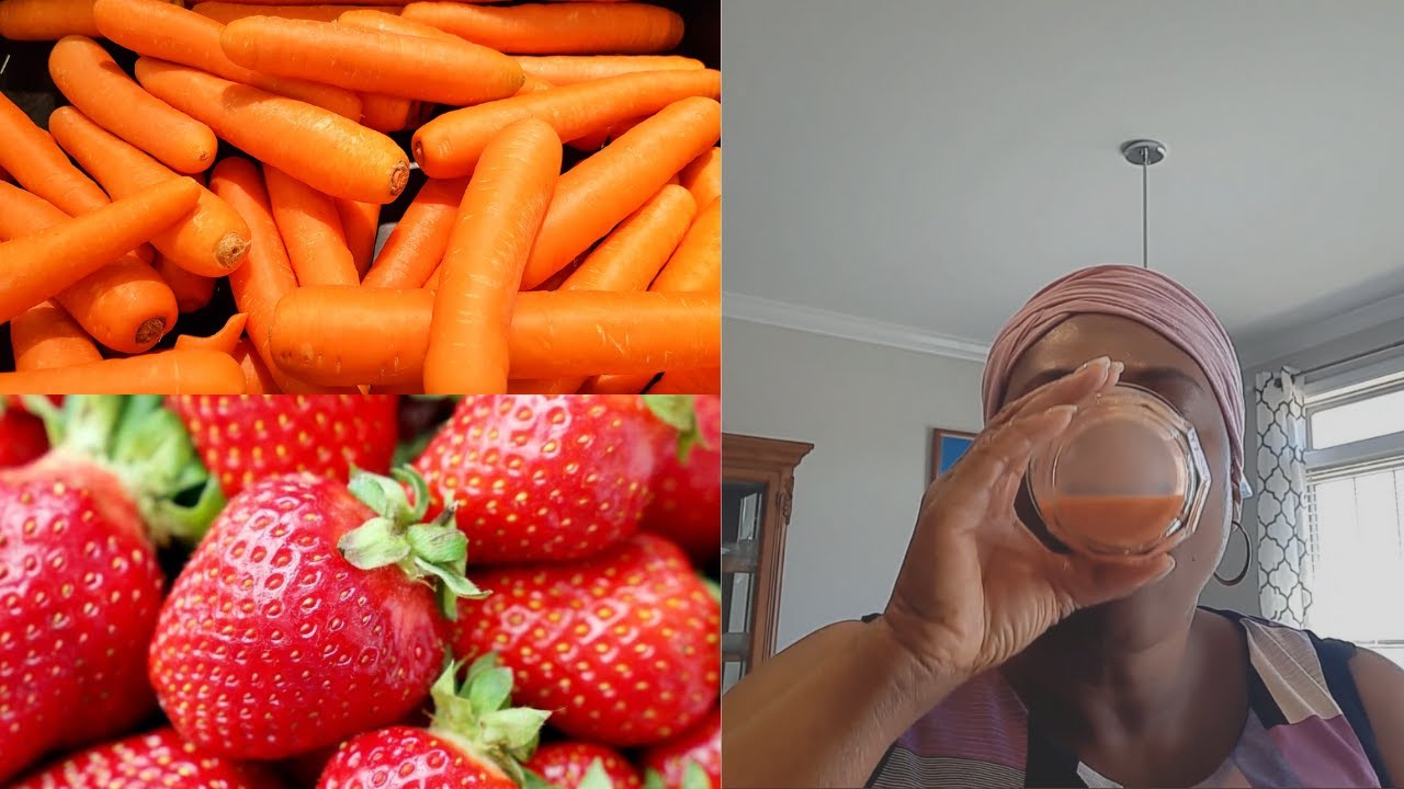 HOW I MAKE MY FAMOUS CARROT & STRAWBERRY JUICE