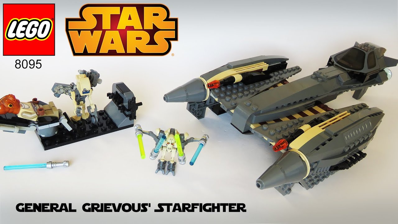 LEGO STAR WARS -  General Grievous' Starfighter (Set 8095 Speed Build Instructions)