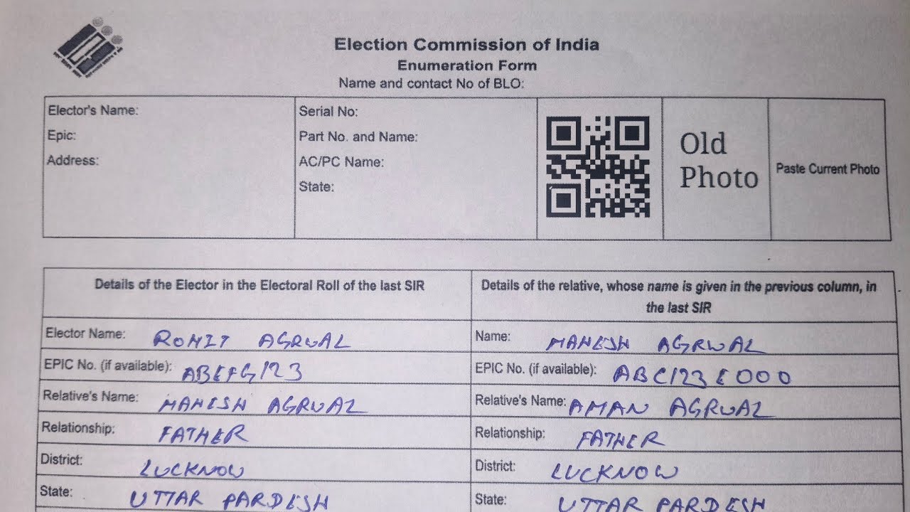How to Fill Out the Enumeration Form 2026 | Voter Form Filling Process Explained