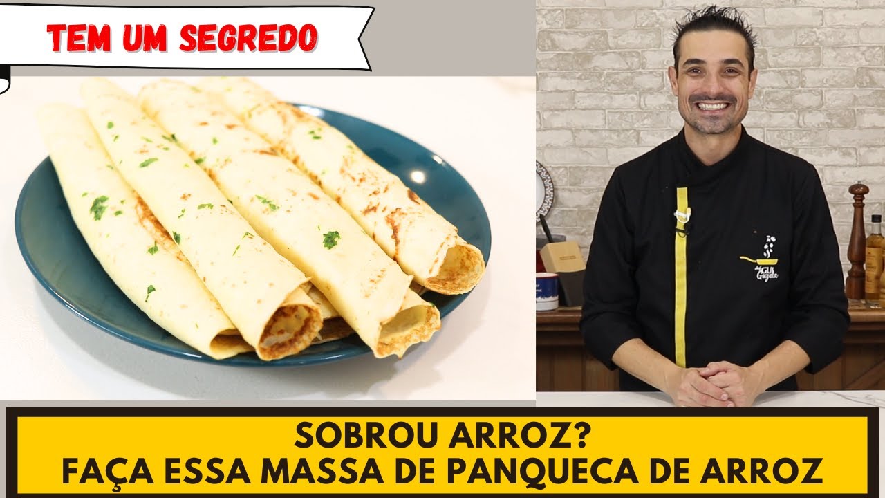 Para reaproveitar o arroz que sobrou, que tal uma panqueca sem glúten