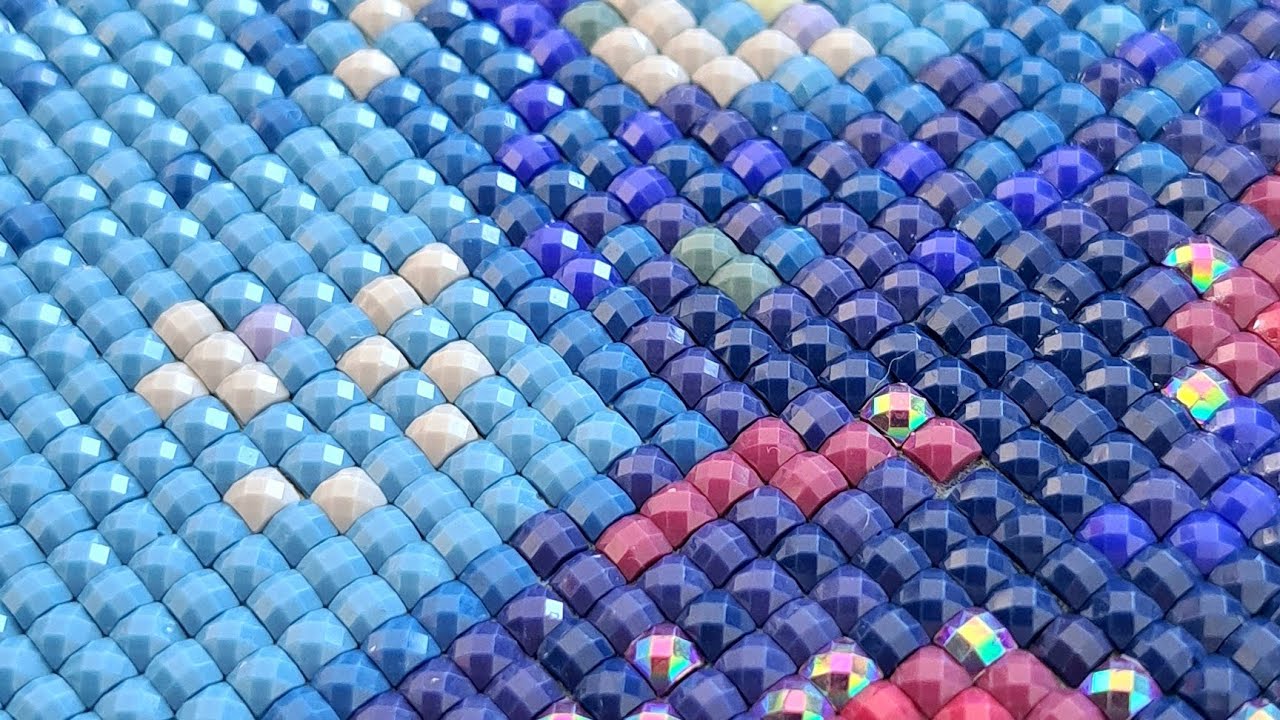 Satisfying & Relaxing ASMR Diamond Painting - Real Time - No Talking