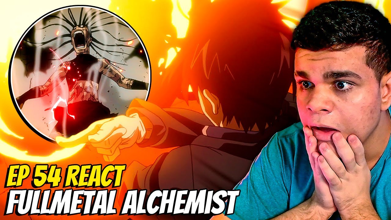 ROY MUSTANG SE VINGOU! ASSISTINDO FULLMETAL ALCHEMIST: BROTHERHOOD PELA PRIMEIRA VEZ EP 54 REACT