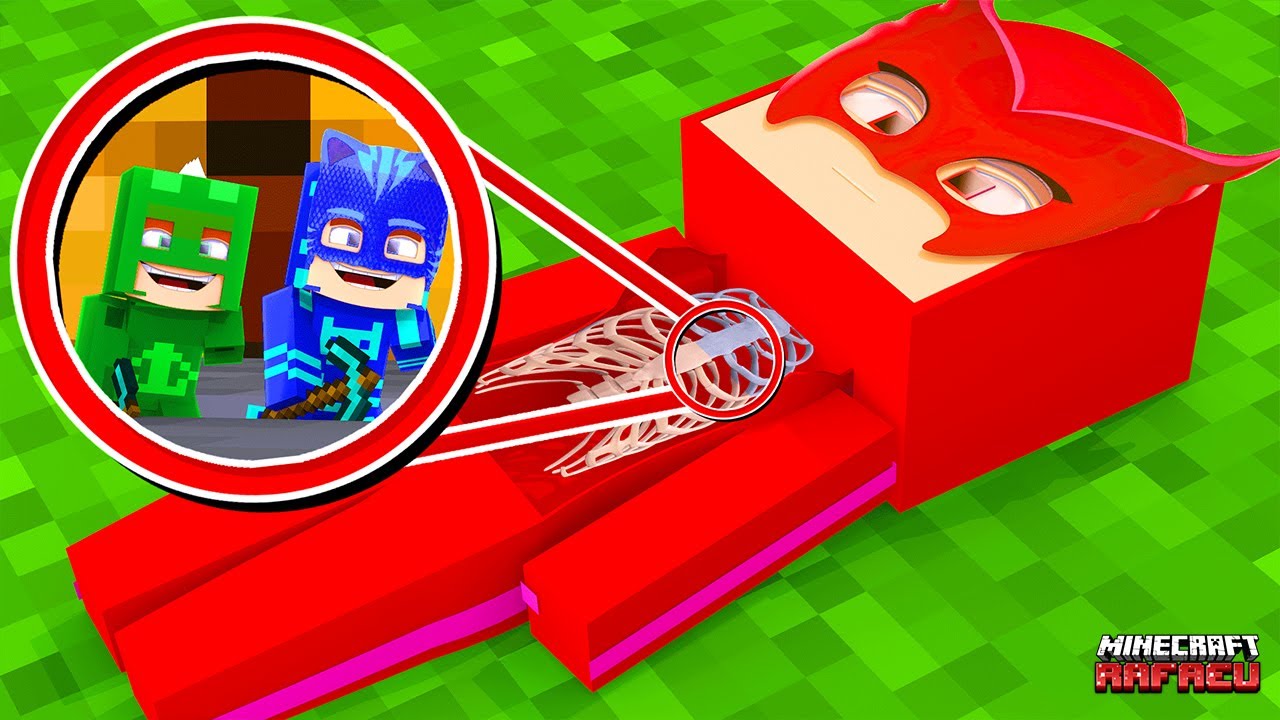 Menino GATO e LAGARTIXO encolheram e ENTRARAM dentro da CORUJITA no Minecraft