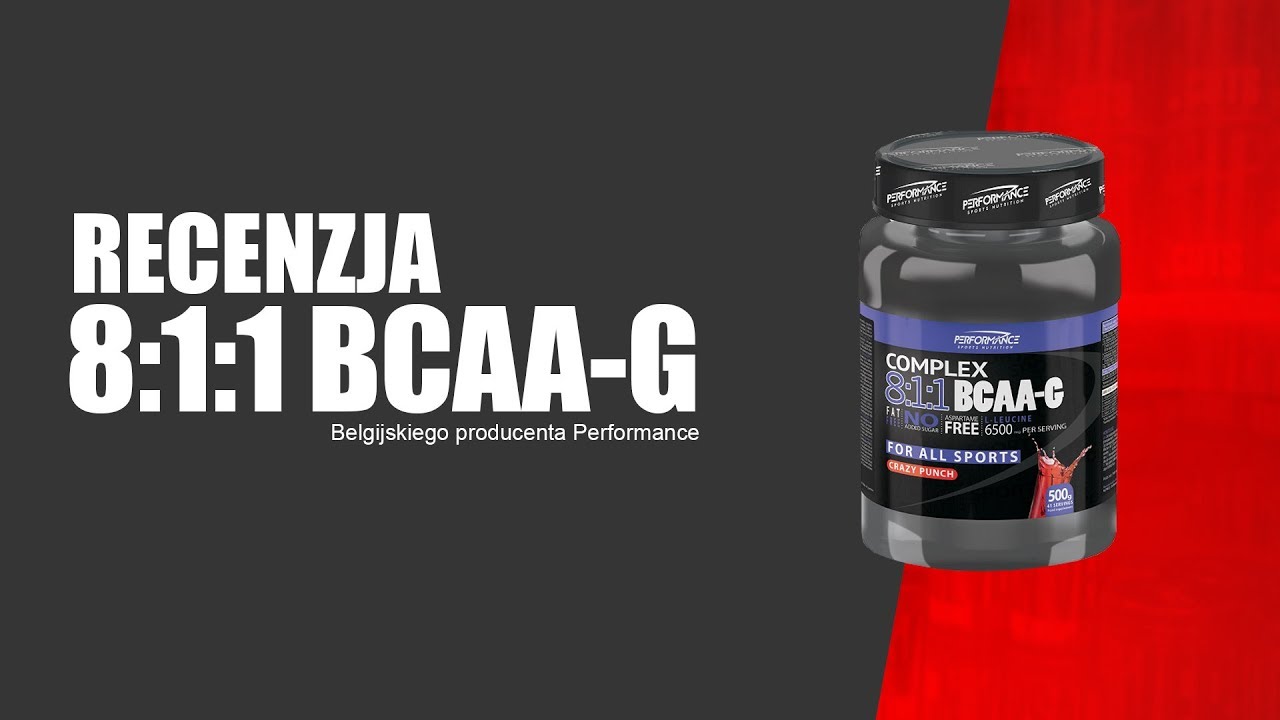 BCAA-G Preformance - Recenzja aminokwas&oacute;w z Belgii