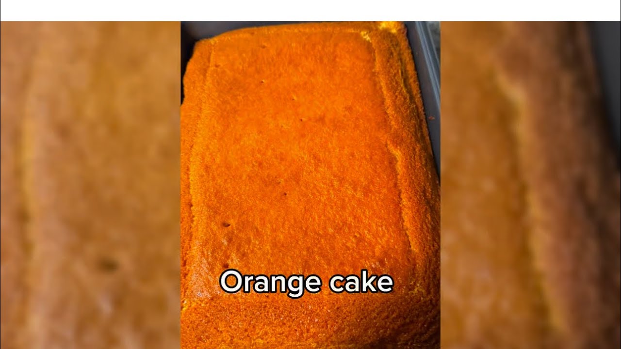 How to make this orange cake 😋